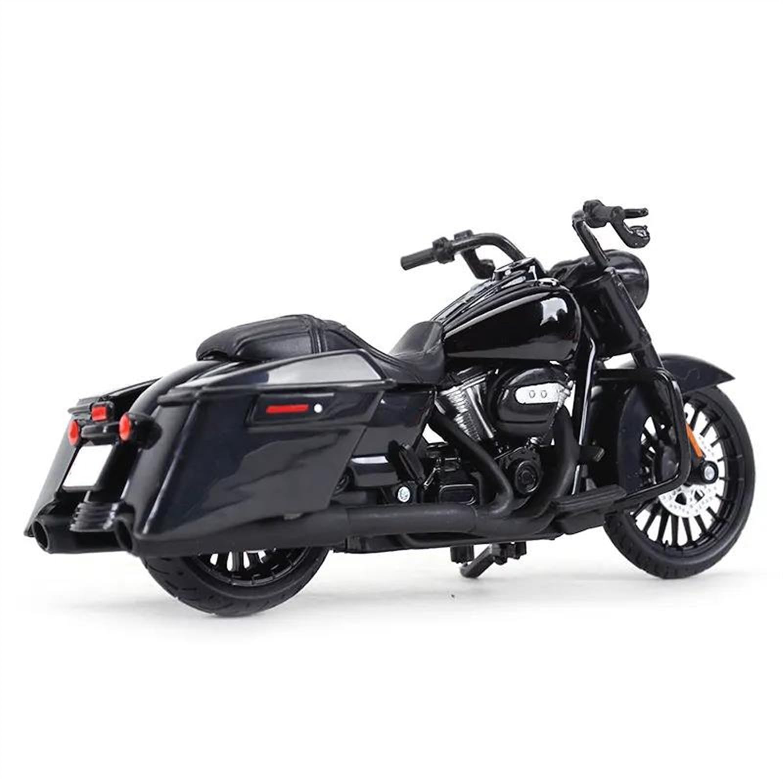 SEYXF Motorbike Toy Motorcycle Model Simulation Alloy Toy 1/18 for Harley for Davidson for Road King Special 2017(Black- Silver)