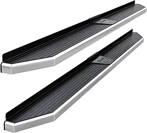APS iBoard Polished Stainless Steel Running Boards for Toyota Highlander (2014–2019)