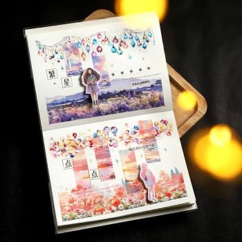 Amazon.com : 6 Rolls Holographic PET Tape Stickers for Journaling