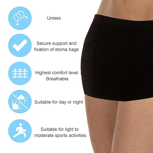 Miniatura 2 de OstomíaHernia Apoyo Prenda Ostomía Wrap Ostomía Bolsa Cubierta Ostomía Cinturón Colostomía Prendas de Colostomía Prendas para Bolsa de Ostomía