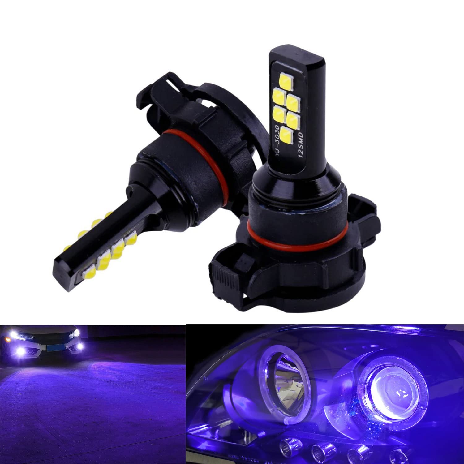 Amazon.com: SOCAL-LED LIGHTING 2x H16 5202 LED Fog Light Bulb for