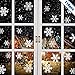 Produktbild MELLIEX Schneeflocken Aufkleber, 116 Weihnachten Dekoration Schneeflocken Fensterbild Aufkleber - Statisch Haftende PVC Aufkleber