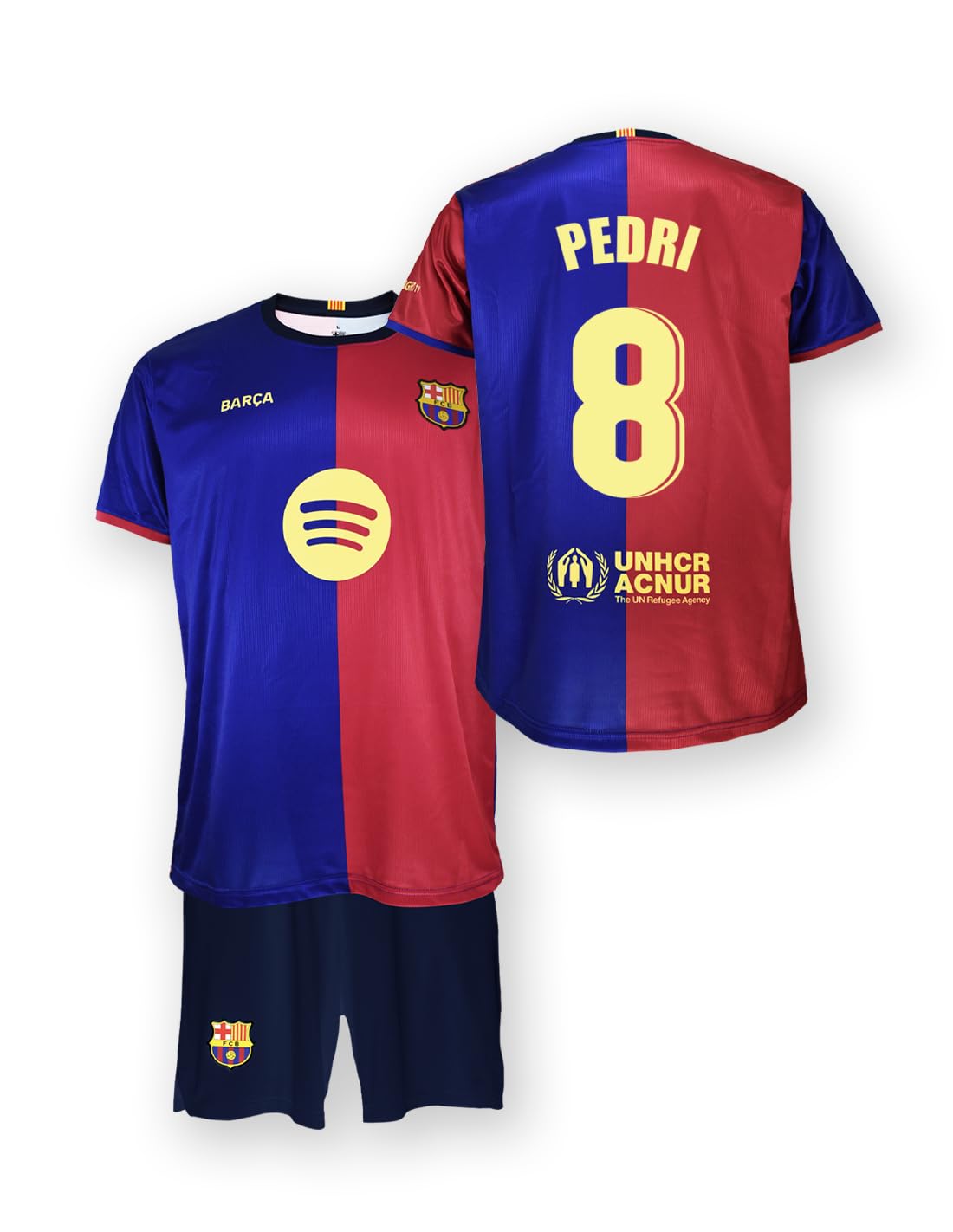 FC Barcelona Primera Equipación Niños Temporada 24/25 Conjunto Camisa Unisex niños