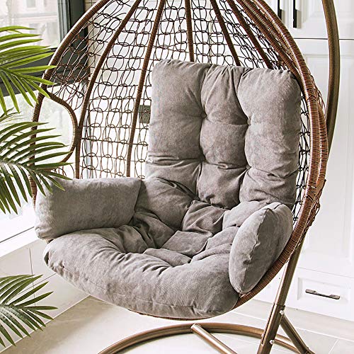 Coussin de chaise œuf suspendu Ruby Lil gris lavable - 8