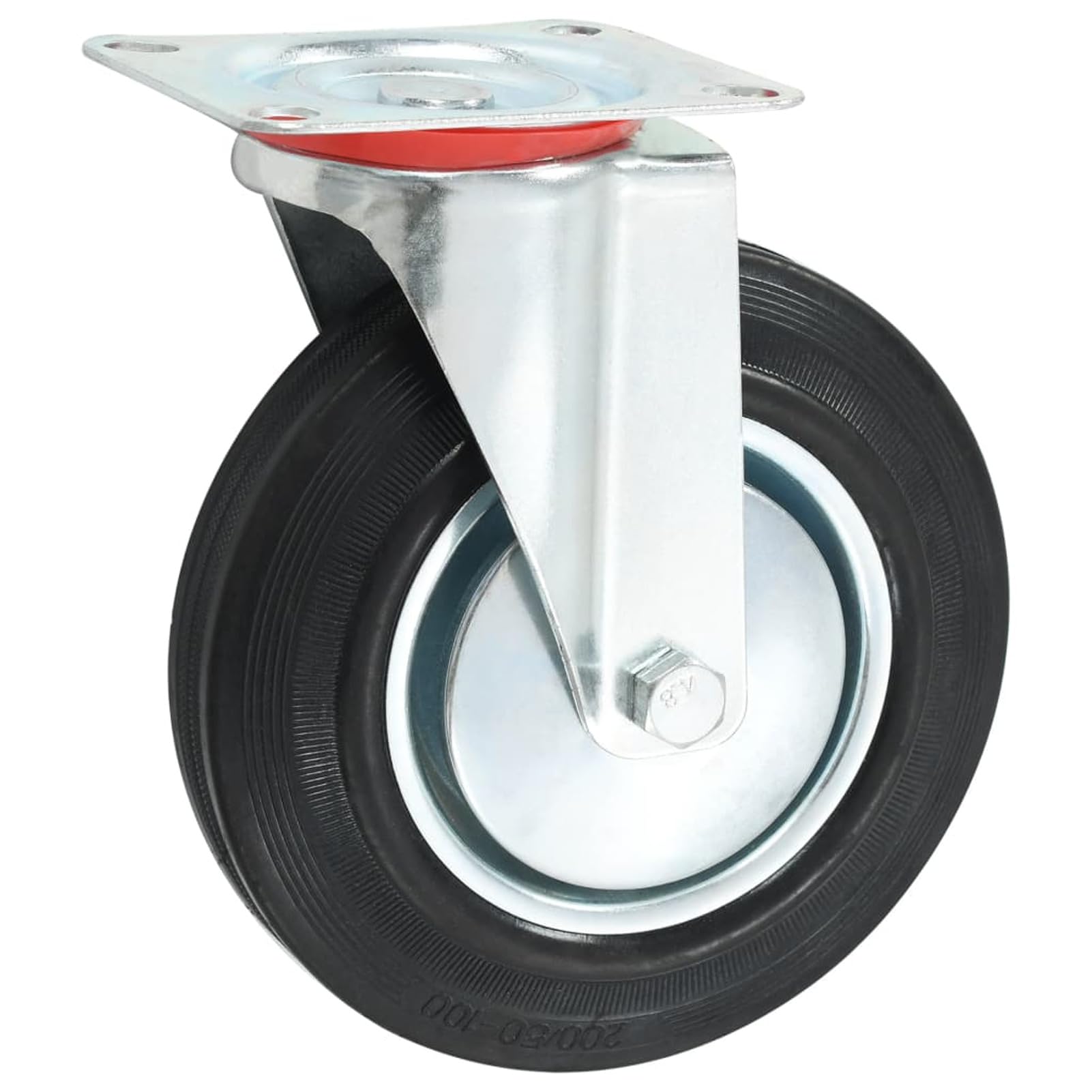 ShGaxin Lenkrollen 4 STK. 200 mm, Transportrollen, Rollen Werkbank, Lenkrollen Für Möbel, Möbelrollen, Strandkorbrollen, Rollen Für Schirmständer,