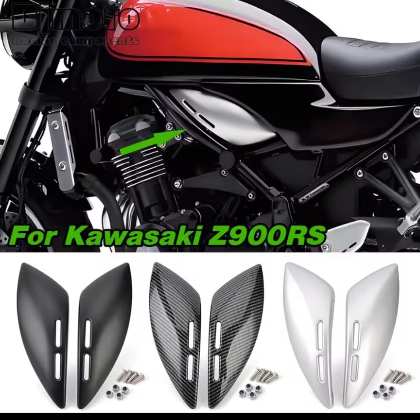 Amazon | Kawasaki Z900RS用 サイドカバー タンク下パネル クローム