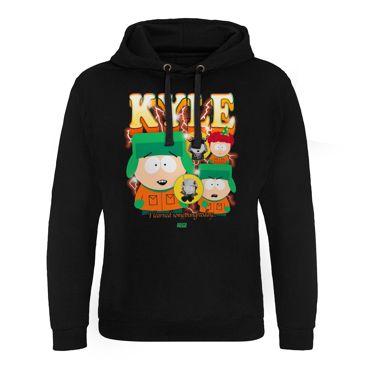 South Park Unisex Black Officially Licensed Kyle Bootleg Rap Epic Hoodie (Black), XX-Large