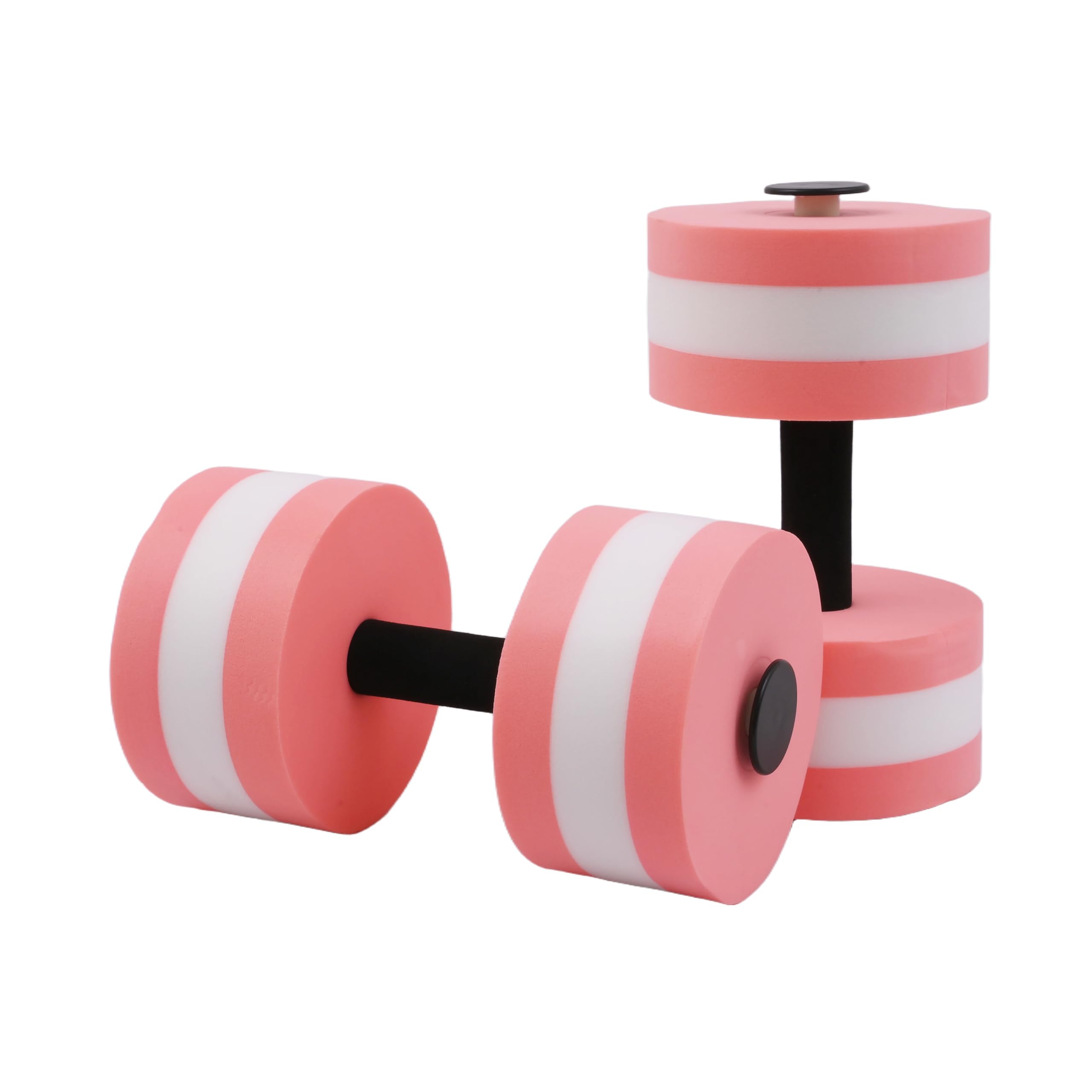 Total Aqua Dumbbells Set Dumbell Style Foam Water Weights for Pool Workout, Dumbbells Gym, Aqua Aerobics (Pair) (Pink)-image-13