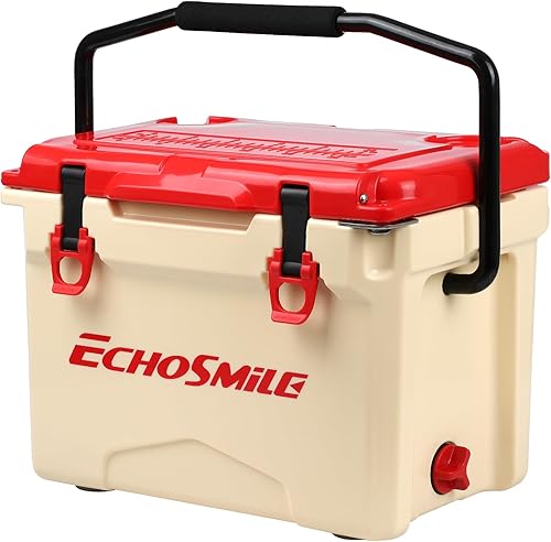 Miniatura 1 de EchoSmile Enfriador portátil aislado de 12 a 30 cuartos de galón, refrigerador rotomoldeado con anillo de sellado, caja de hielo ligera, enfriador