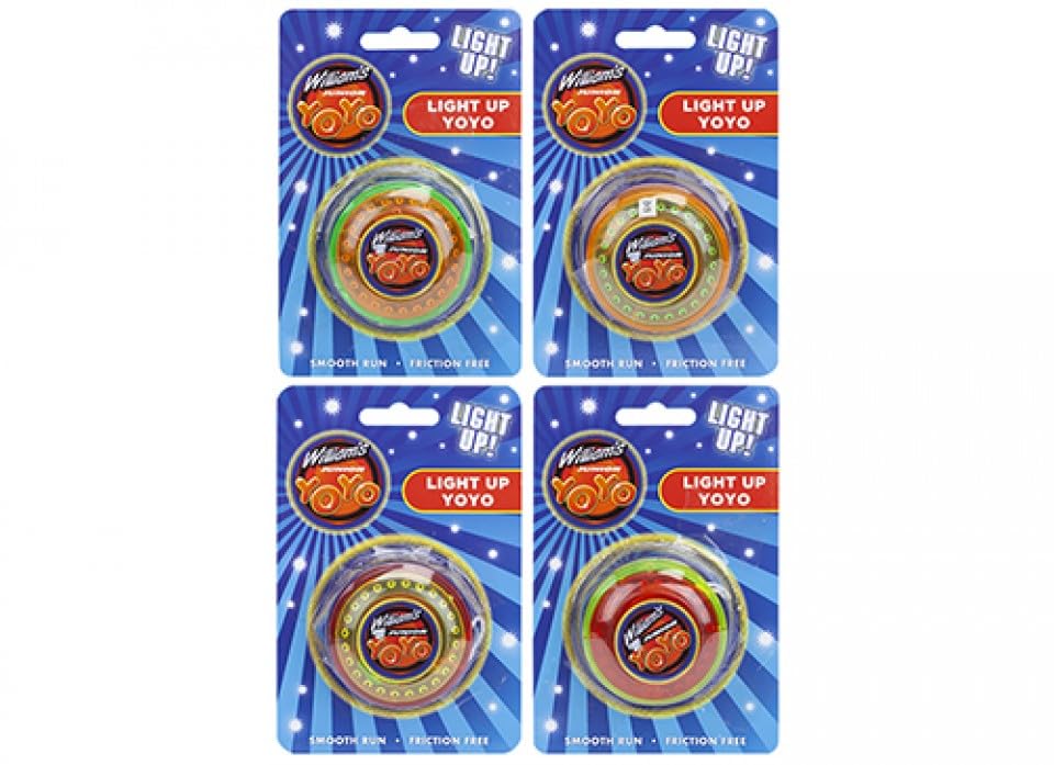 Round Light Up Yoyo - 6cm (1 Count) - Assorted Colors - Fun & Exciting Toy For Kids & Teens