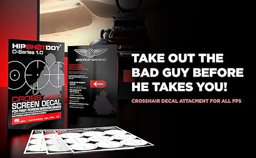 Miniatura 2 de HipShotDot D-Series Tech Pack  Calcomanías reutilizables transparentes para TV con asistencia visual  Calcomanía para juegos de televisión o monitor