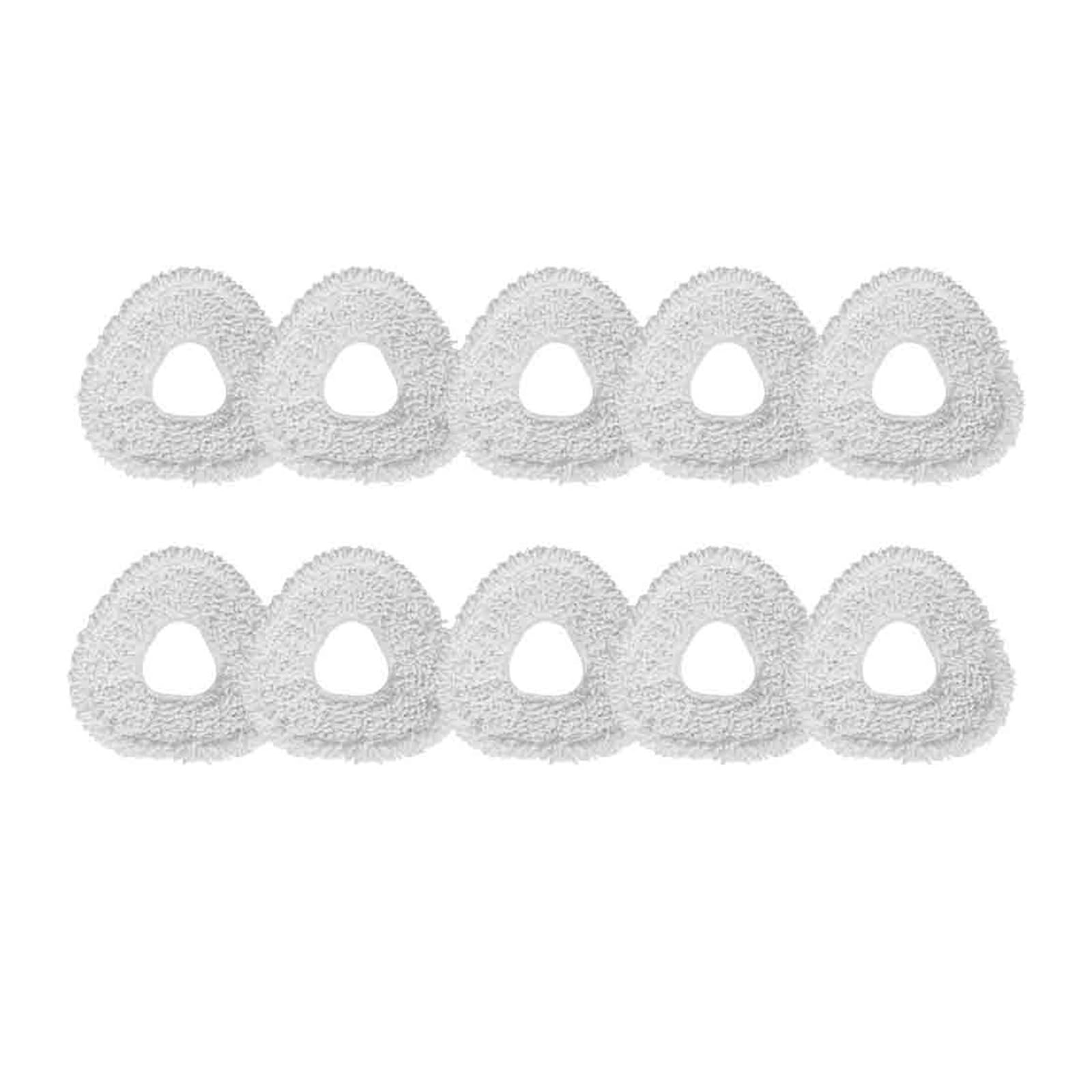 VIXWDRUTY Mop Stand And Mop Cloth，Compatible For Narwal， Compatible For Freo，Z Ultra J3 J4 J4 Lite J5 Sweeping Robot Mop Cloths Rag Spare Parts(10PCS Mop Cloth)