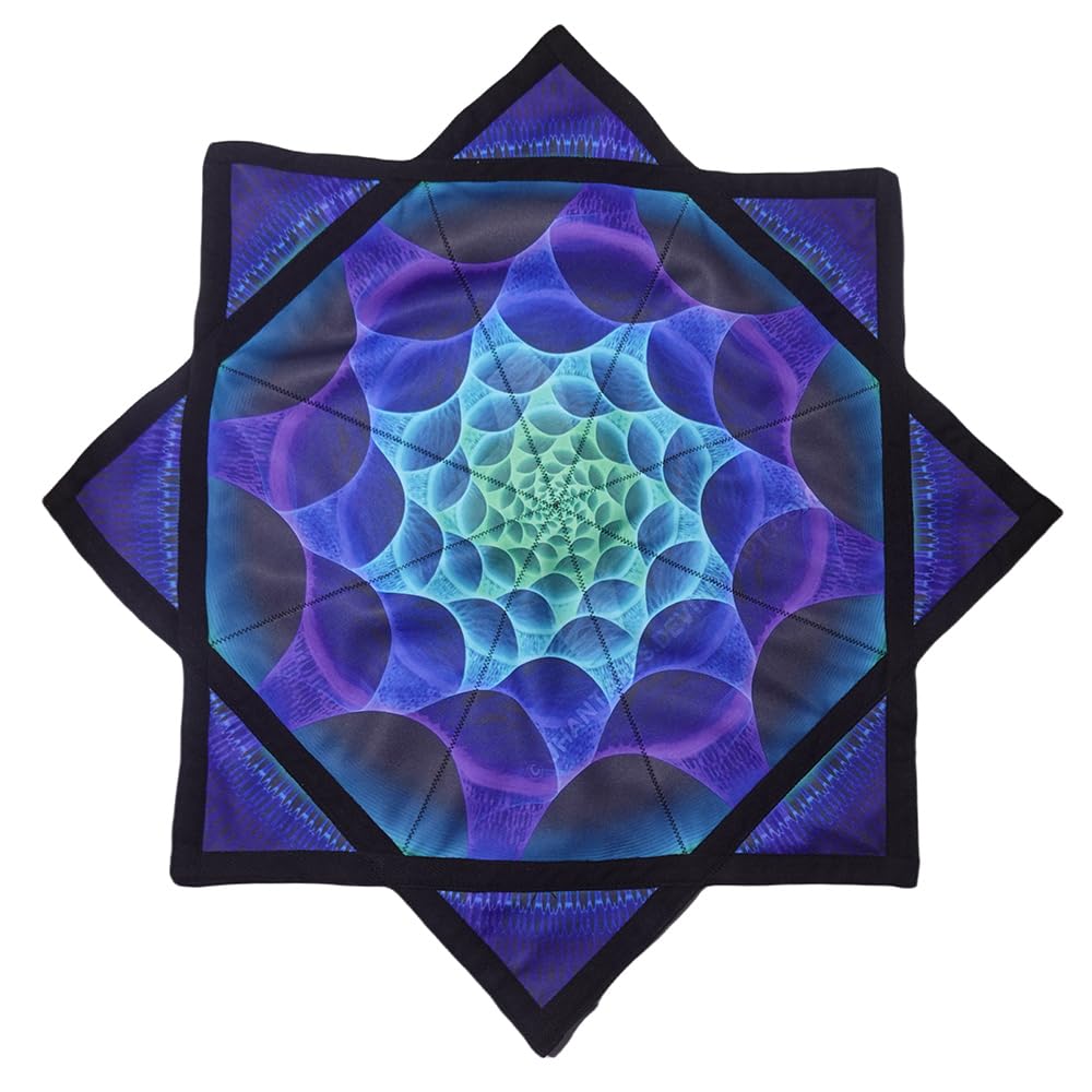 Flowstar Anfänger Flow Star Spinning Tuch Einfach drehen Seitendruck Jonglieren und Geschicklichkeit Spielzeug Fingerspitze Drehen Flow Spielzeug Dapo Star (R02-style1)