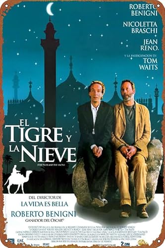 La tigre e la neve �|�X�^�[ ���B���e�[�W �u���L�Ŕ� �o�[ �J�t�F �I�t�B�X �z�[�� �� ���� �M�t�g 12 X 20.3 cm