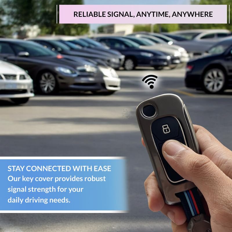 Image of NEODRIFT 'KeyShield' Car Key Cover for Tata Punch (Shape 2, 03 Buttons) (360 Protection, Durable and Stylish)