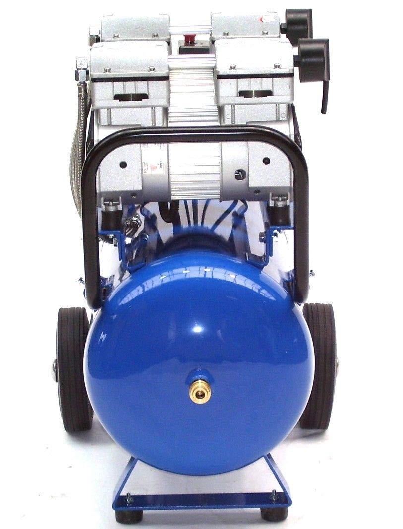 Cicha sprężarka powietrza V4 180/8/50W bezolejowa sprężarka 50 l AWZ