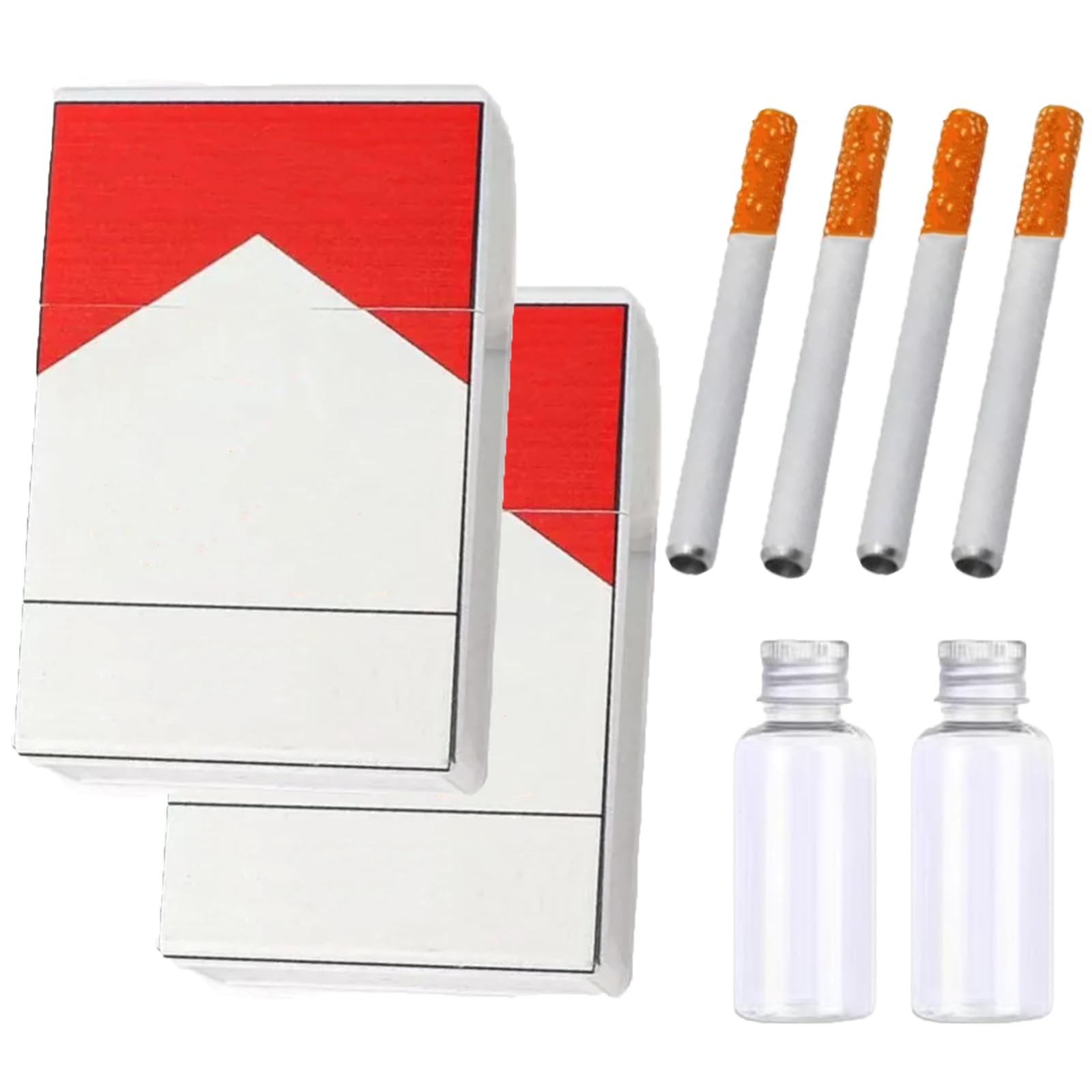 Bubble Cigarette Blower 2 Kit,Bubble Cigarette Stress Relief Toy Mini Bubble Blower Sticks Box Bubbles Toy Relaxation Birthday Christmas Party Gift for Men Women