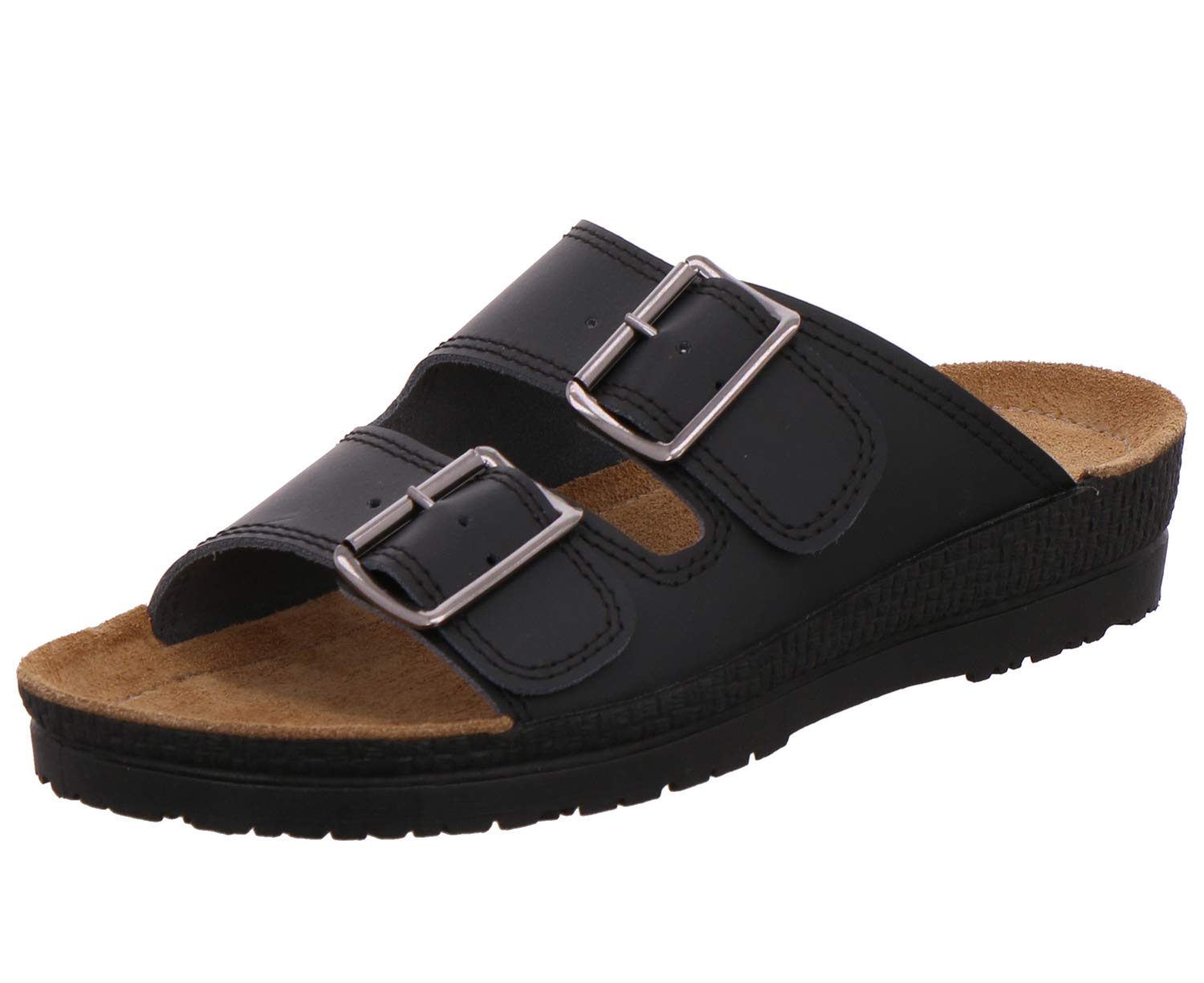 Rohde 2762 Neustadt-H Men's Slippers Width G 1/2, Black, 8 UK