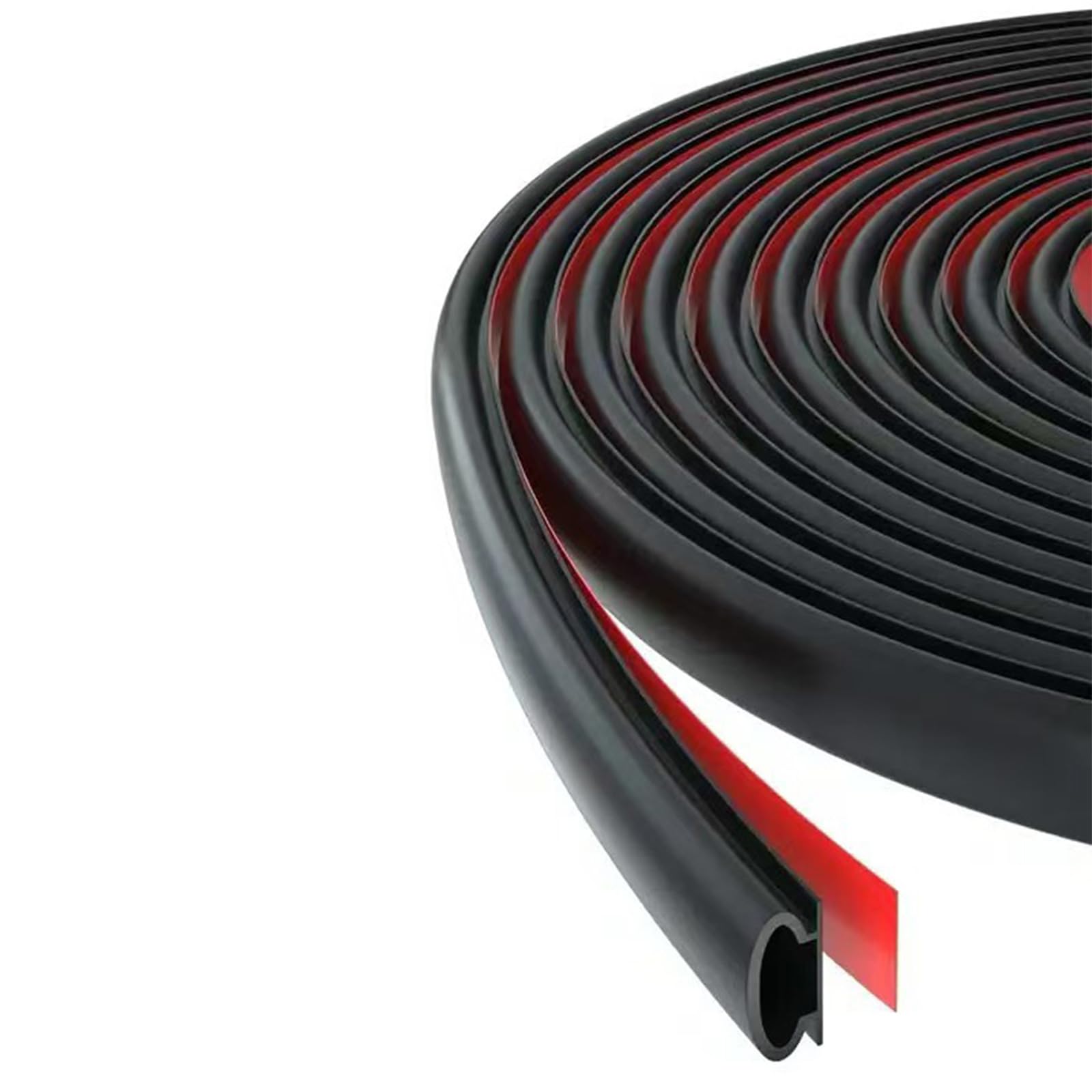 Bendable Quarter Round Molding Peeling & Stick Rubber Trim Flexible Trim Upgrades for Wall Corners & Stair Edges Corner Molding