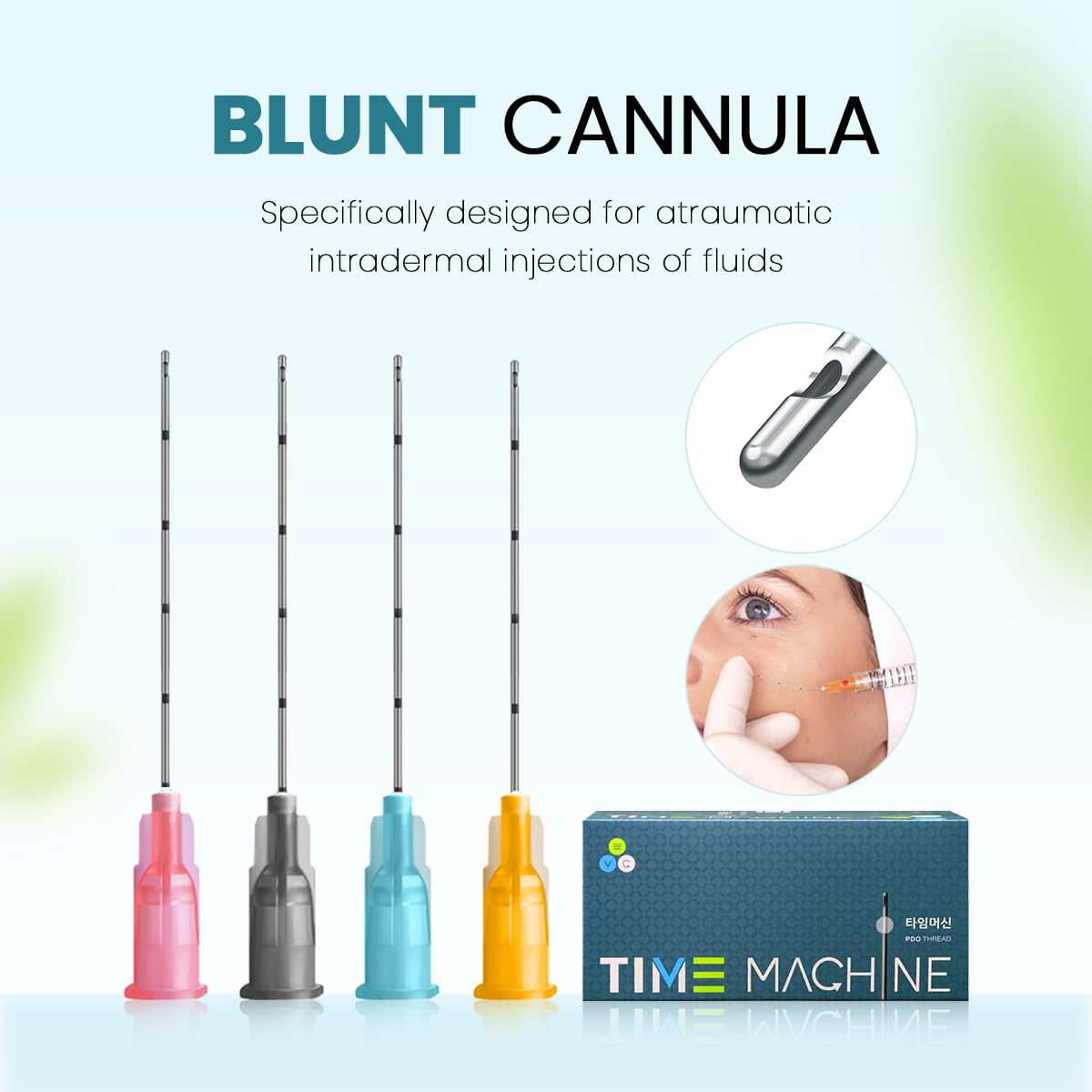 Blunt Cannula Face And Body Blunt Tip Micro Cannula Needl For Fillers Injection 20pcs (18G 100MM)