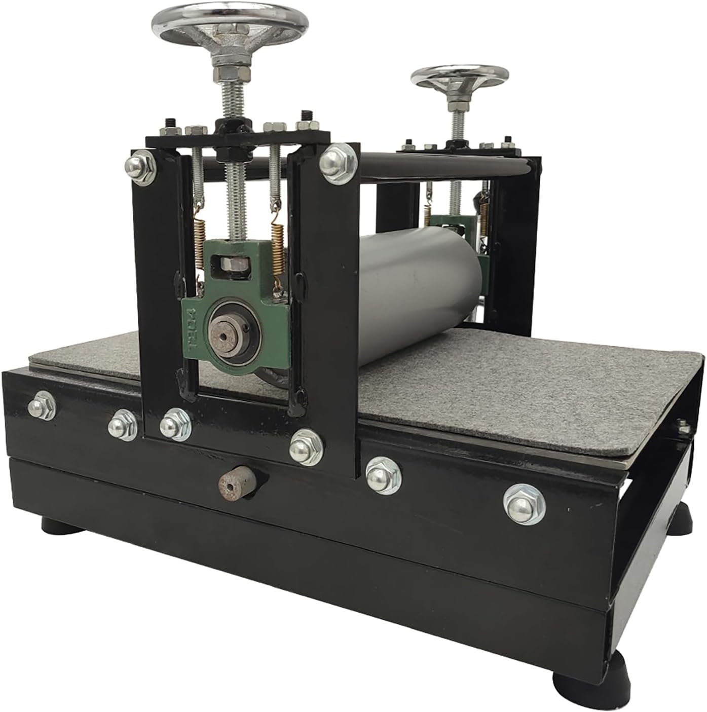 WYDDDARY Manual Portable Slab Roller Machine Tabletop Heavy Duty Printmaking Machine Panel Size 19.7" x 12.6" Height Adjustable for Printmaking