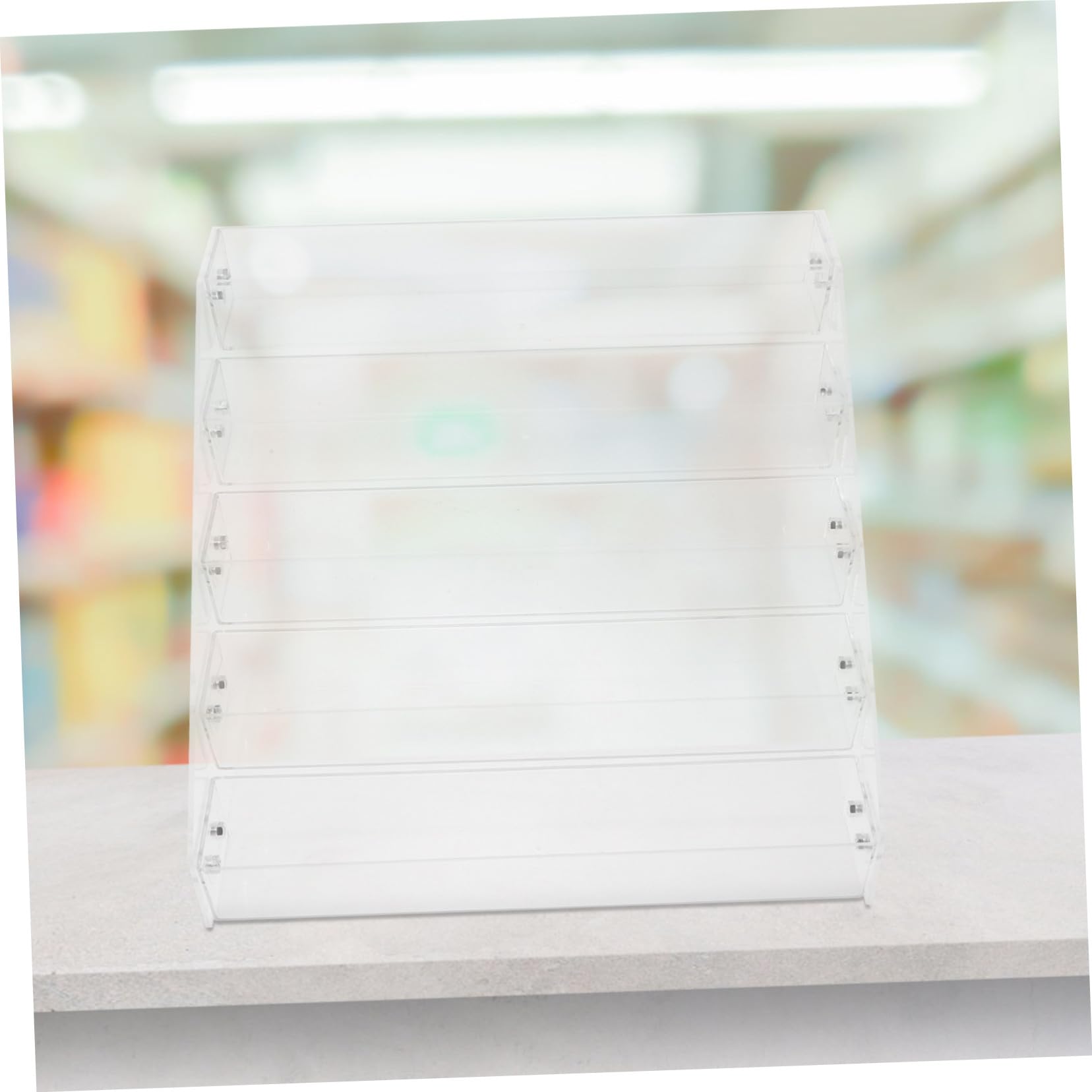 Acryl Präsentationsregal 5 Etagen Gewürzregal Für Theke Und Schubladen Transparenter Organizer Für Einzelhandel Und Convenience Stores