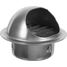 NUOBESTY Stainless Steel Exhaust Vent Cover for Range Hood Wall Mounted Vent Cap Durable Air Vent Cover for Home Commercial Use Optimal Airflow Easy Installation Versatile