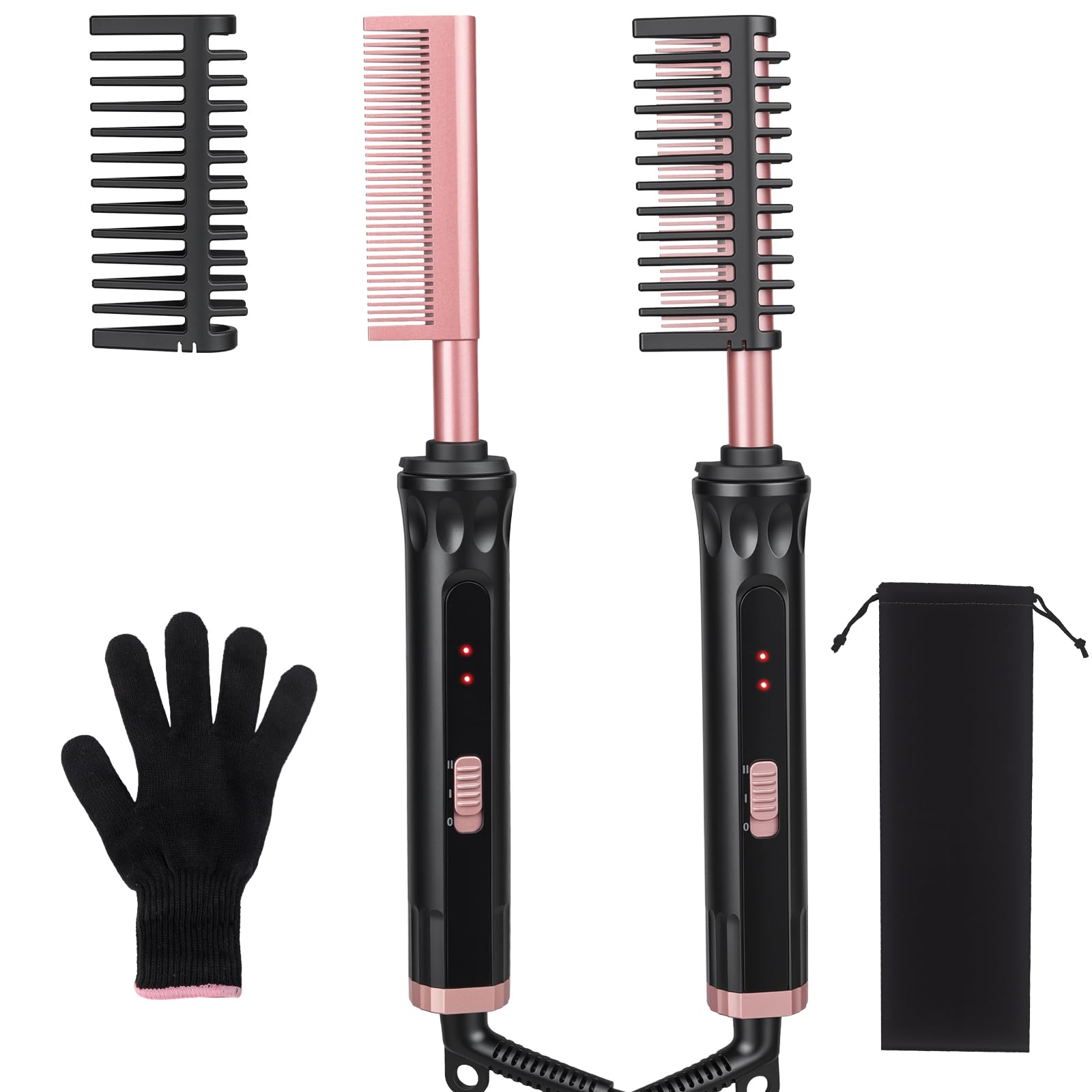 UNOBEY Electric Straightening Comb, Electric Hot Comb for Lace Front Wigs