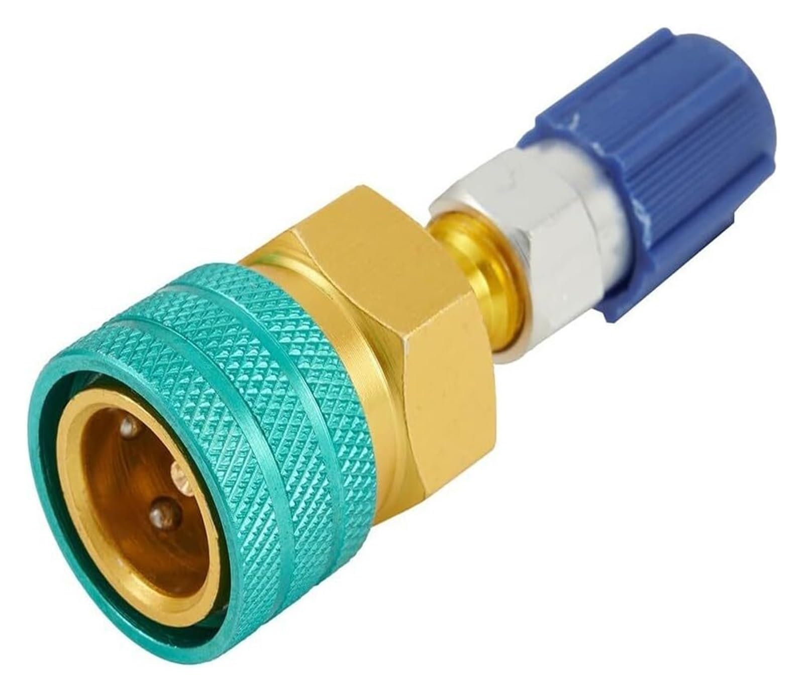 Adapter szybkozłącza do klimatyzacji samochodowej, Do samochodowej klimatyzacji Adapter strony niskiego ciśnienia R1234YF do szybkozłączki R134A, stabilna wydajność
