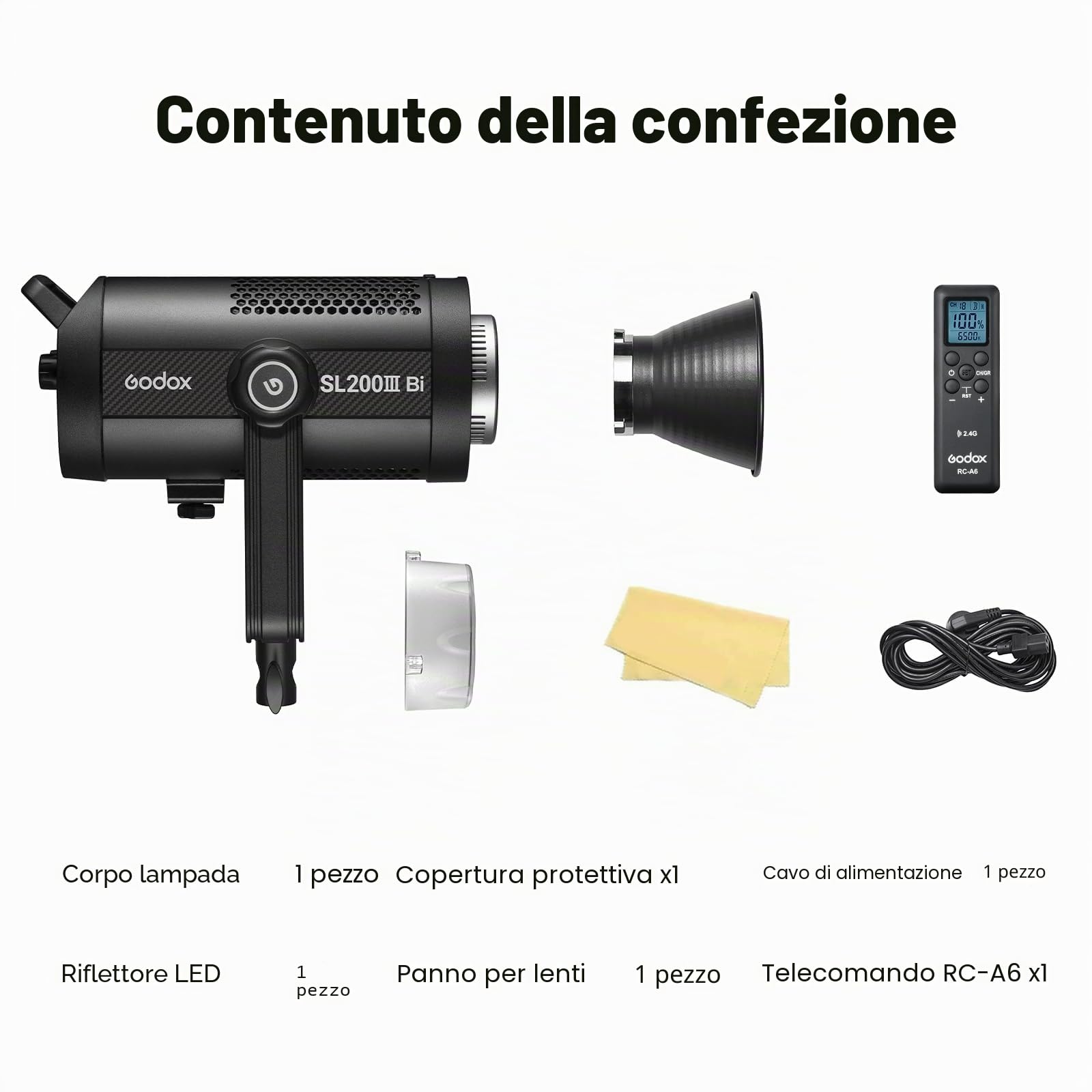 GODOX SL200IIIBi-Color LED Monolight luce fissa 160W/210W/330W 2800-6500K 80.400 Lux per Studio e Film TV Produzione