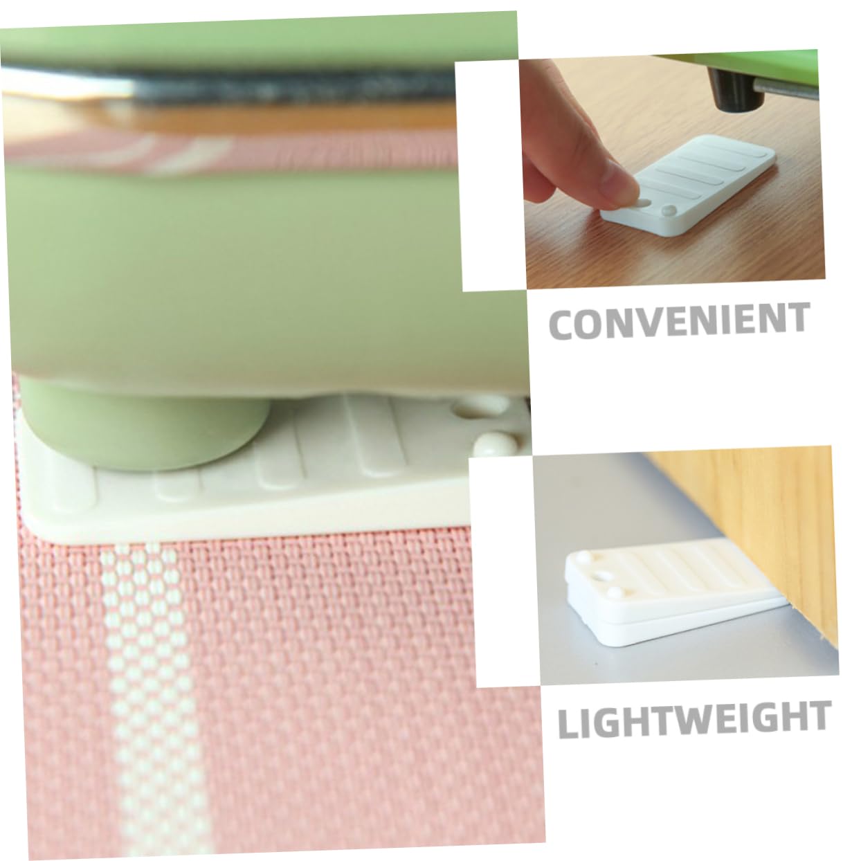 Mikikit Leveling Shims Pack 12 Pcs Furniture Leveler Shims for Leveling Table Wedges for Home Office