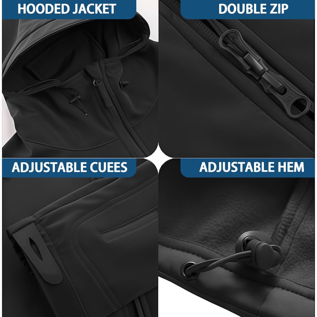 Tuta Tattica, Set Giacca E Pantaloni Tattici da Uomo, Set Tute da Combattimento Militari Impermeabili, Abbigliamento Mimetico Tattico da Caccia, Giacca, Camicia E Pantaloni