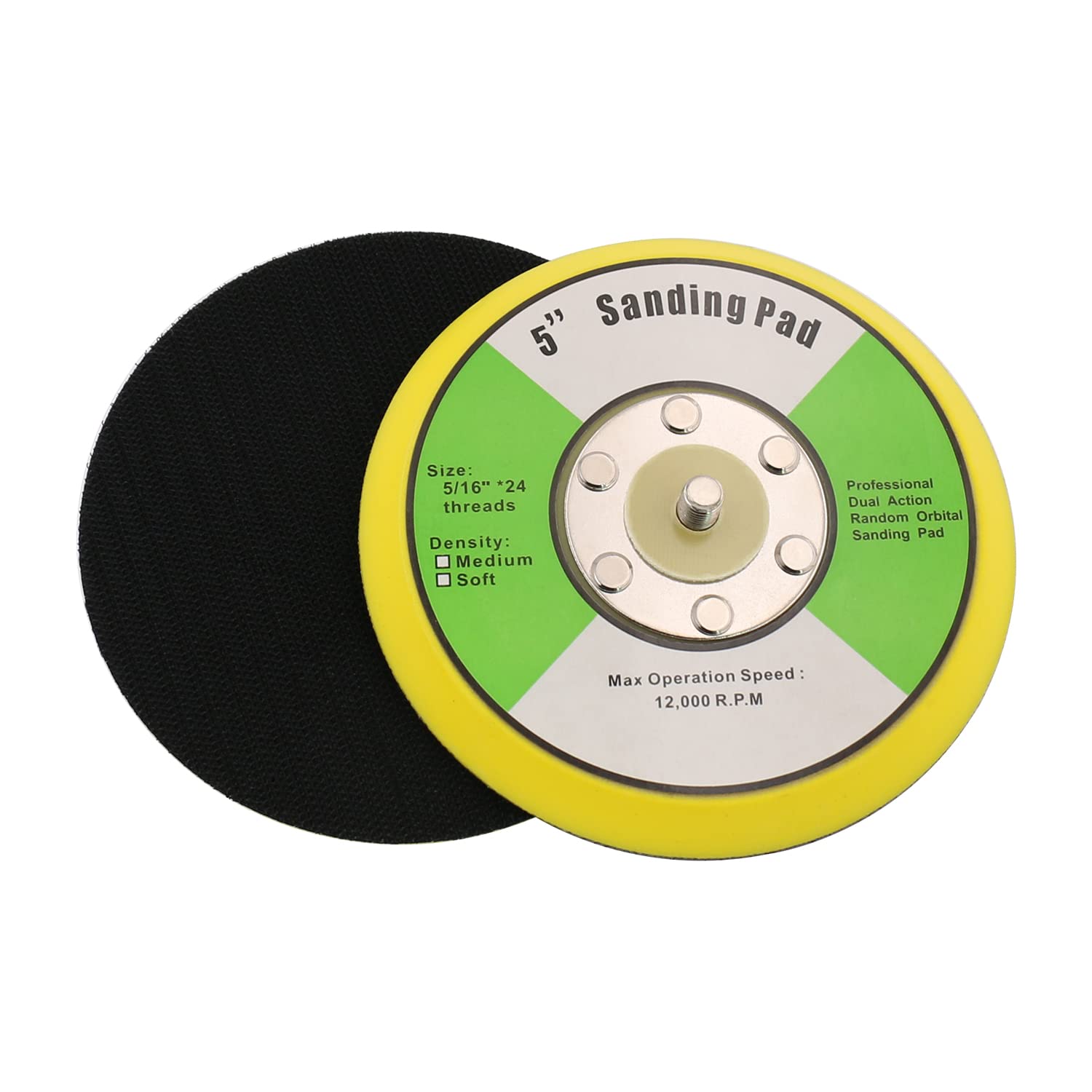 4" Backing Pad for Sanders - PU Hook & Loop -7