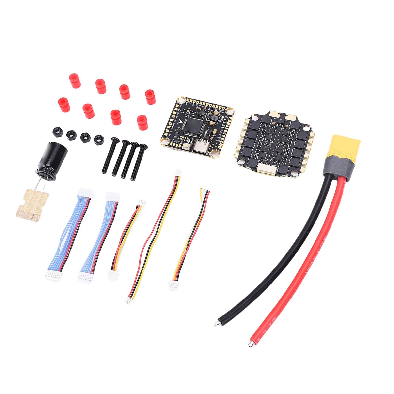 Tosuny Controlador de Vuelo F405 60A ESC Stack, RC Drone ESC Reemplazo, Controlador de Vuelo Stack con Transferencia de Datos Inalámbrica, de de Drones para FPV Racing Drone de Velocidad
