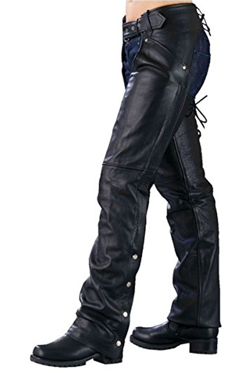 Amazon.com: Ladies Biker Chaps with Lacing on the Back