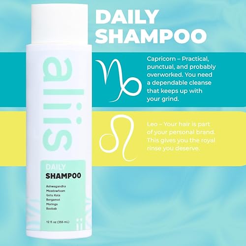 Miniatura 3 de ALIIS Champú diario  Champú suave, sin sulfatos para todo tipo de cabello, fórmula ligera, hidratante, pH equilibrado para uso diario, seguro,