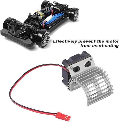 Miniatura 4 de Disipador de calor de motor RC con ventilador de refrigeración, ventilador de enfriamiento de disipador de calor RC para automóvil RC eléctrico a