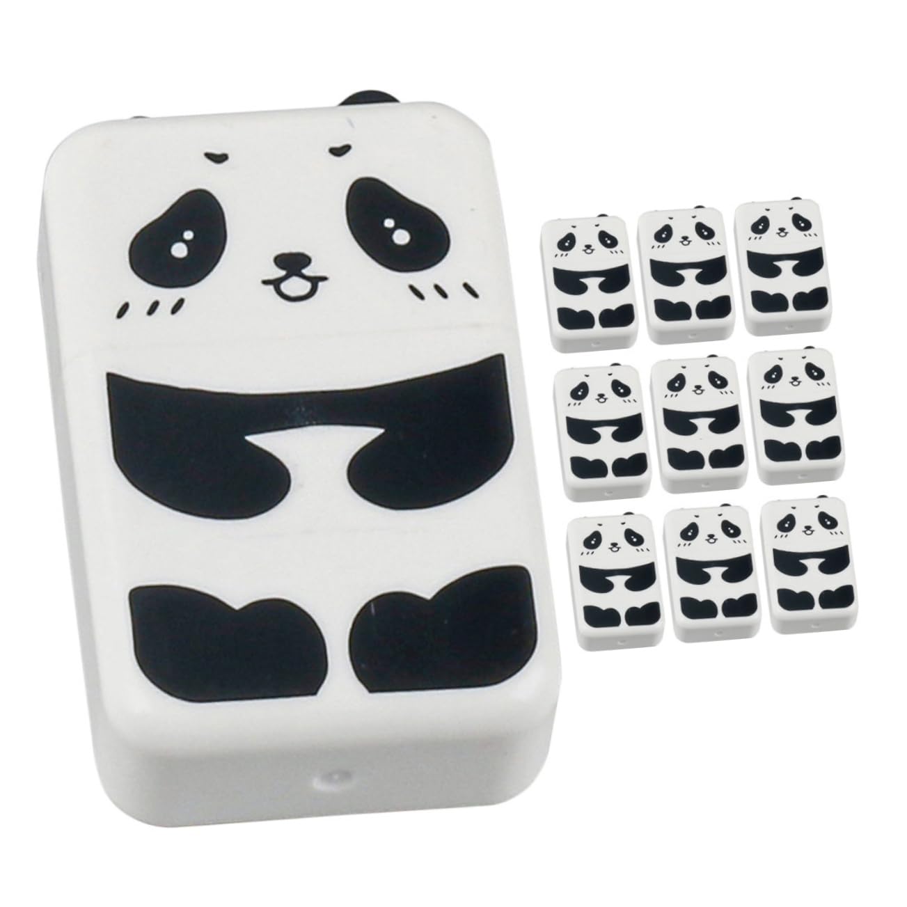 SHINEOFI 5 Sätze Panda Radiergummis Multifunktionale Radierer Für Bleistiftzeichnungen Süßes Schulbedarf Für Kreative Anwendungen 10 Stück * 5