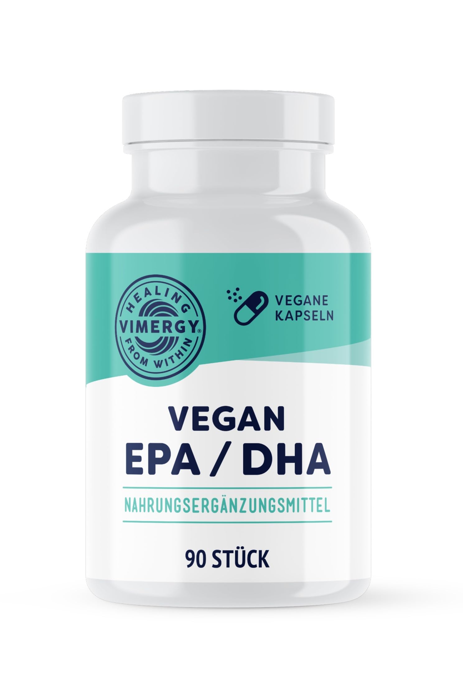 Vimergy Vegan EPA DHA (30 Einnahmen) – Omega 3 Algenöl Kapseln – Softgel ohne Gelatine – Gentechnik & Glutenfrei, Koscher (90 Stück)