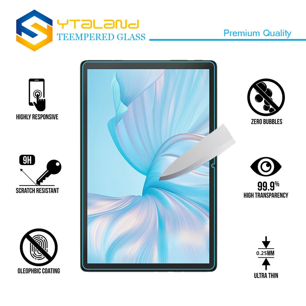 Pellicola protettiva in vetro temperato 9H per Blackview Tab 80 Gaming Tablet 10 pollici, 2 pezzi