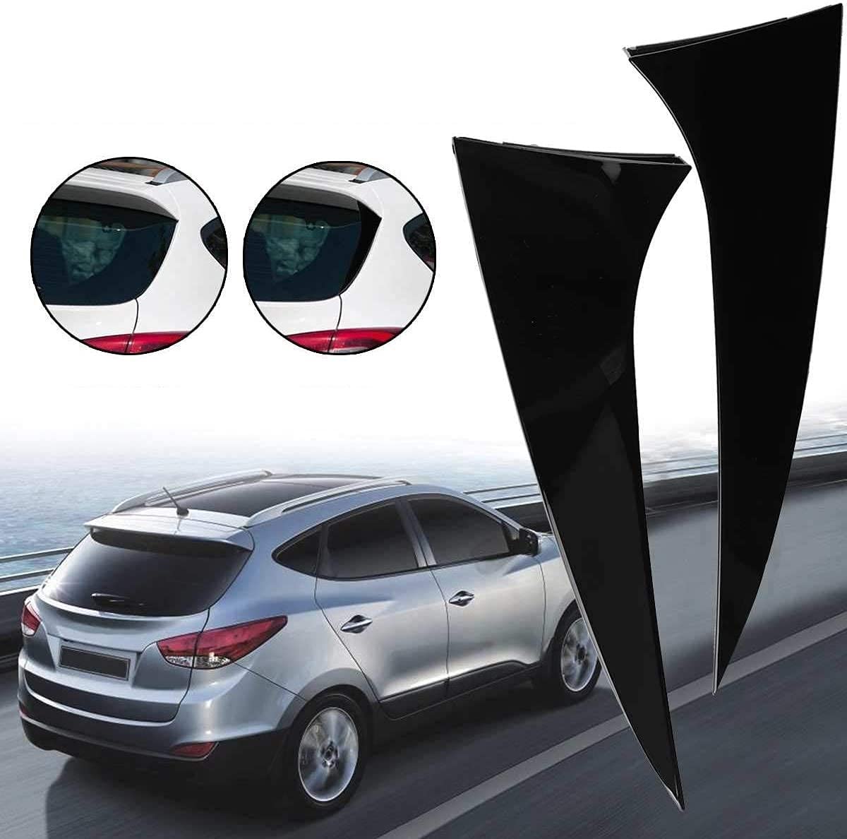 Dajiji Car Rear Window Cover Side Window Rear Spoiler Canards Splitter  Trunk Spoiler For Hyundai ix35 2010-2017, Punch Free Glued Glue, Glossy  Black : Amazon.nl: Automotive
