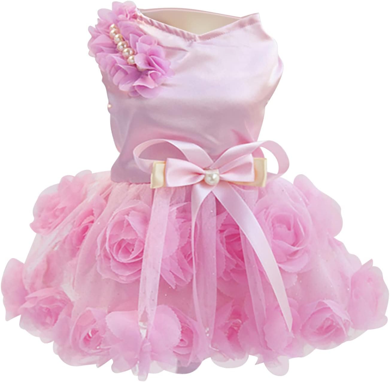 Extra Small Dog Clothes for Girls 4 Pieces Pet Dresses Spring and Summer Pet Cothes