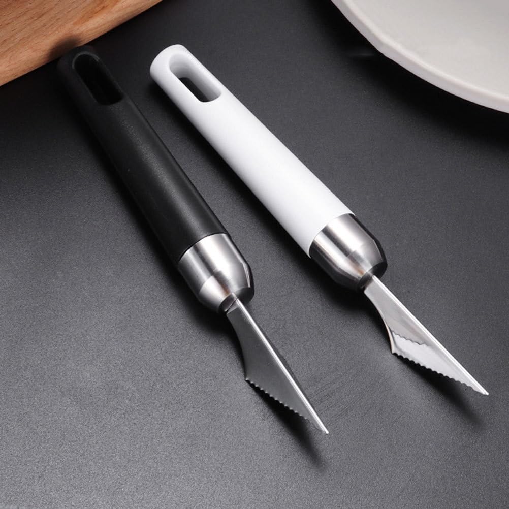 VILLCASE 2 Pcs V-Shaped Fruit Carving Knives, Stainless Steel Garnish Tools — Amazon image 7
