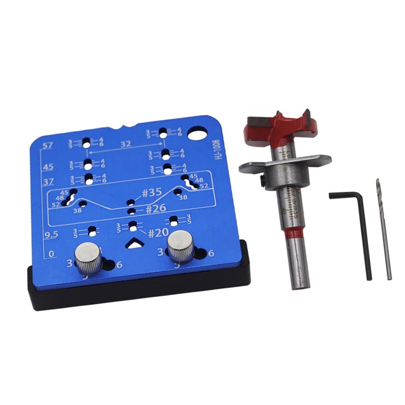 Msioytog B Compacts Practical Hinge Positioning Tool Set Including Drilling Accessories For Furniture Repairing And Maintenance Hinge Drilling Tool