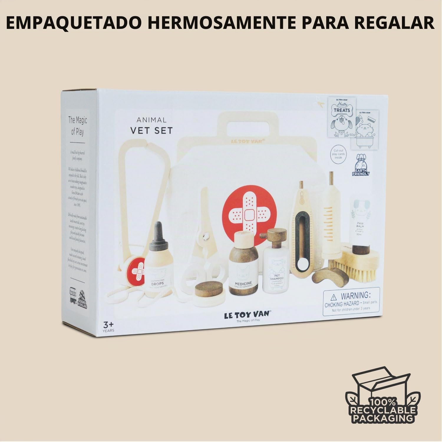Le Toy Van - Juego de Animales Veterinarios | Juego de rol de Madera - Adecuado para Mayores de 3 años