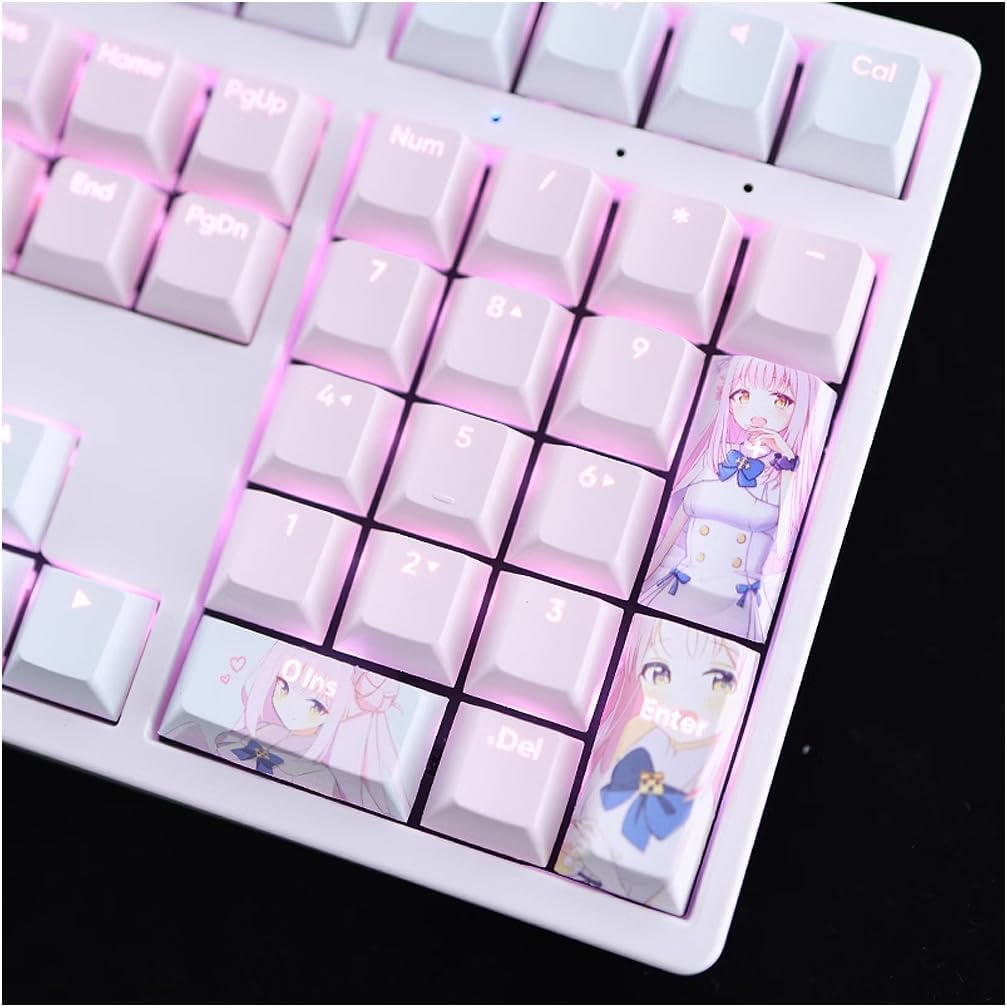Amazon.co.jp: ブルーアーカイブ 聖園ミカ キーキャップ PBT ブルー