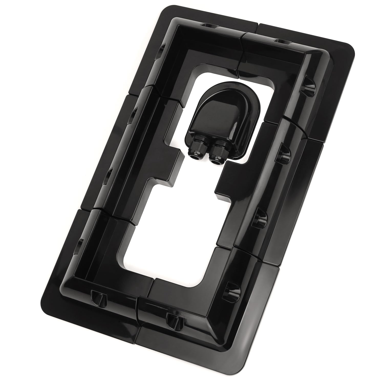 Lot De 5 Supports De Montage Pour Panneau Solaire Sans Perçage - Pour Camping-cars, Bateaux, Toits, Résistant Aux UV (Noir) - 6