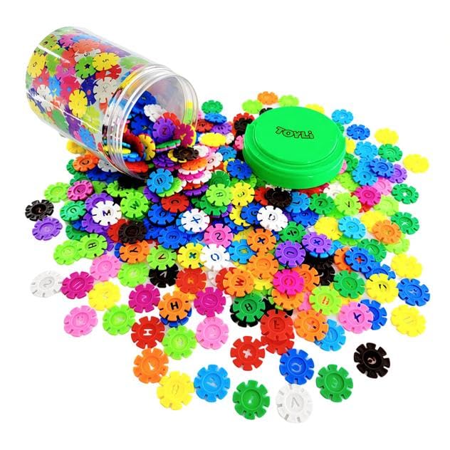 Smart Coins 500 Pieces Interlocking Discs Set, Kids STEM Toys, Kindergarten Classroom Must Haves