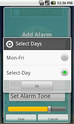 Android Alarm Clock With Count Down & Stop Watch Full