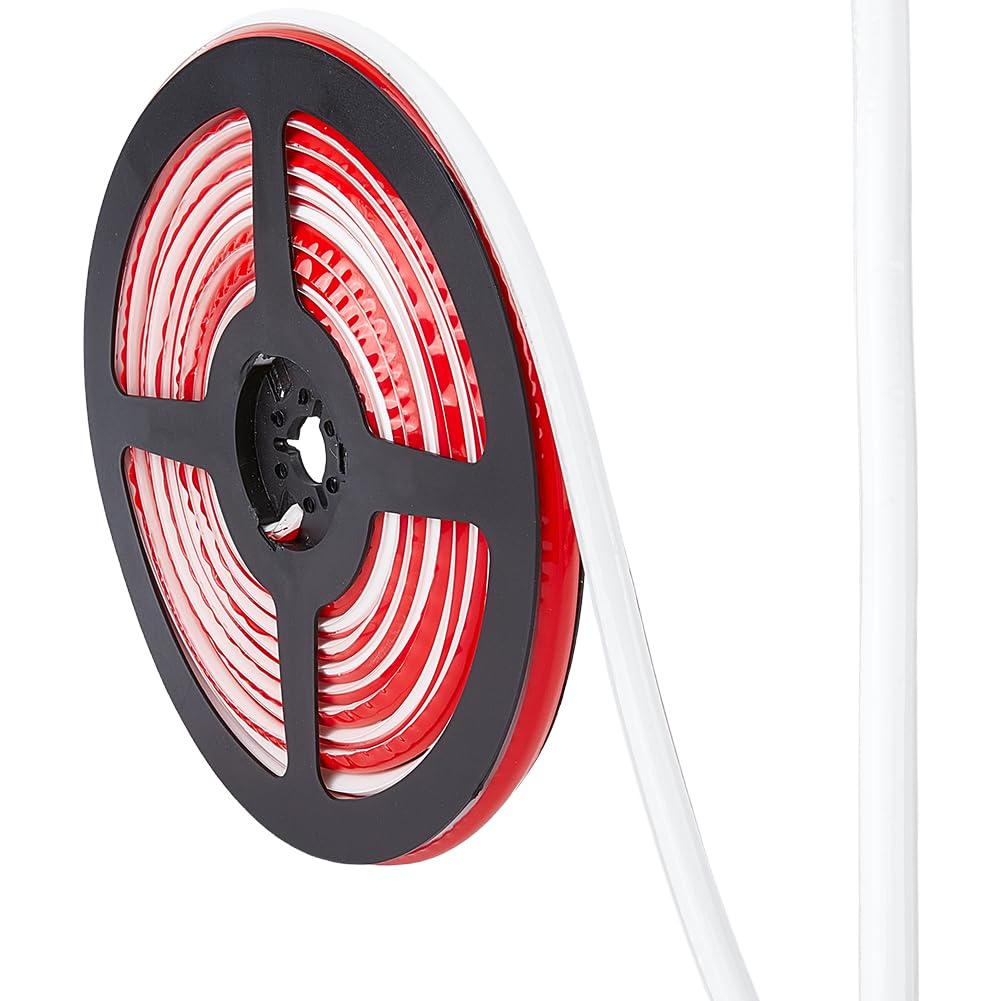GORGECRAFT 5m Self Adhesive Caulk Tape 8mm White Waterproof Caulking Strip Peel and Stick Roll Flexible Triangle Molding Trim Sealing Sealant Tape for Stove Sink Bathroom Corner Ceramic Tile Edge